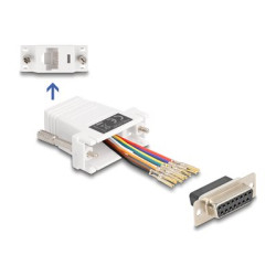 D-Sub 15 pin female to RJ45 female Assem, D-Sub 15 pin female to RJ45 female Assem