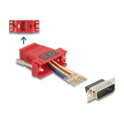 D-Sub 15 pin male to RJ45 female Assembl, D-Sub 15 pin male to RJ45 female Assembl