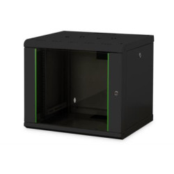 Digitus 9U skříň pro montáž na stěnu, Unique series 509x600x450 mm, barva černá (RAL 9005)