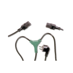 Digitus Napájecí kabel rozbočovací Y, CEE 7 7 (Typ-zastrčka) - 2x C13, 1,7 m, H05VV-F3G 1,0qmm 0,75qmm, bl