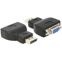 Delock adaptér Displayport 1.1 samec VGA samice černý