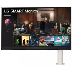 LG 32SQ780S-W LCD VA/PVA/MVA 31,5" 3840 x 2160 5ms 250nitů 3000:1 65Hz Repro Pivot USB-C Bílá