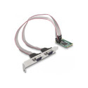 Delock - Sériový adaptér - PCIe Mini Card - RS-232 x 2
