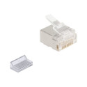 Delock - Síťový konektor - RJ-45 (M) - U FTP - CAT 6a (balení 100)