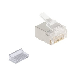 Delock - Síťový konektor - RJ-45 (M) - U FTP - CAT 6a (balení 100)
