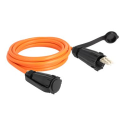 Delock - Síťový kabel - multire?im LC (M) do multire?im LC (M) - 3 m - 7.5 mm - optické vlákno - duplex - 50 125 mikron - OM2 - ochranná čepka - oran?ová