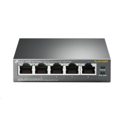 TP-Link switch TL-SF1005P (5x100Mb s, 4xPoE+, 67W, fanless)