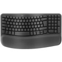 Logitech klávesnice Wave keys - bezdrátová bluetooth ergonomická CZ SK - grafitová