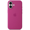 iPhone 16 Silicone Case with MS - Fuchsia