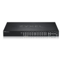 Zyxel XGS2220 Series XGS2220-30 - Přepínač - přístup L3, NebulaFLEX Cloud - řízený - 24 x Gigabit Ethernet + 6 x 10 100 1000 (uplink) - desktop, Lze montovat do rozvaděče