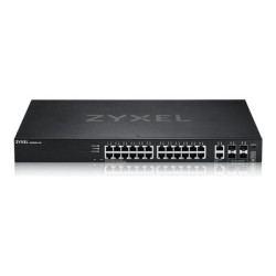 Zyxel XGS2220 Series XGS2220-30 - Přepínač - přístup L3, NebulaFLEX Cloud - řízený - 24 x Gigabit Ethernet + 6 x 10 100 1000 (uplink) - desktop, Lze montovat do rozvaděče