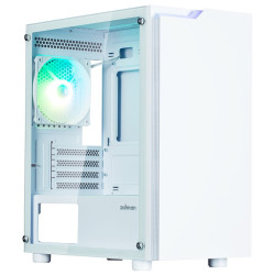 Zalman skříň T4 Plus miniT 1x120mm fan ARGB USB 2.0 USB 3.0 tvrzené sklo bílá
