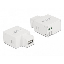 Delock Keystone Modul s nabíjecím portem USB A, 2.1 A, bílá