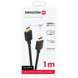 SWISSTEN KABEL HDMI NA HDMI 4K 60Hz 1,0 M PVC