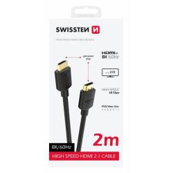 SWISSTEN KABEL HDMI NA HDMI 8K 60Hz 2,0 M PVC