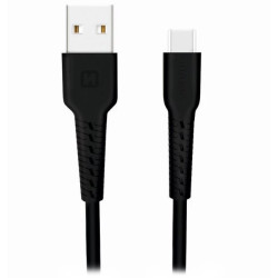 SWISSTEN DATOVÝ KABELUSB USB-C 1,0 M ČERNÝ