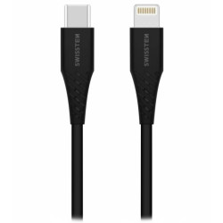 SWISSTEN NABÍJECÍ KABELUSB-C LIGHTNING 1,0 M ČERNÝ