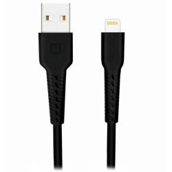 SWISSTEN DATOVÝ KABELUSB LIGHTNING ČERNÝ 1,2M (ECO BALENÍ)