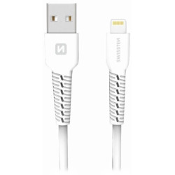 SWISSTEN DATOVÝ KABELUSB LIGHTNING BÍLÝ 1,2M (ECO BALENÍ)