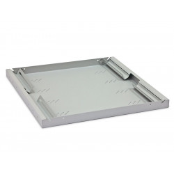 Triton 19' polička perforovaná 1U 450mm, max.nosnost 80kg,,integrované podpěry RAL7035 , šedá