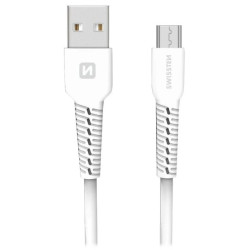 SWISSTEN DATOVÝ KABELUSB MICRO USB BÍLÝ 1,2M (SAMOPRODAVAČ)