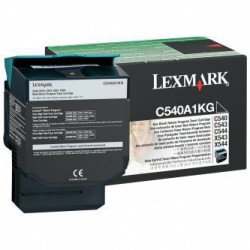 Tonerová cartridge Lexmark C540 X543 X544 X543 X544, black, C540A1KG, 1000s, O