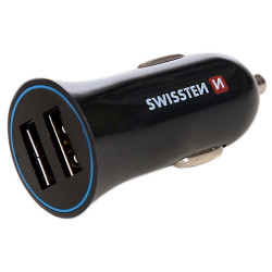 Swissten Cl Adaptér 2,4A Power 2X Usb + Kabel Usb-C