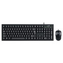 Genius KM-100SE COPILOT, sada klávesnice s optickou myší, CZ SK, drátová (USB), černá