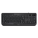 Genius KB-118 II COPILOT, klávesnice CZ SK, klasická, voděodolná typ drátová (USB), černá