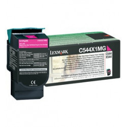 Tonerová cartridge Lexmark X544x, magenta, C544X1MG, 4000s, return, extra high capacity, O