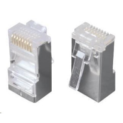Solarix Konektor RJ45 CAT5E STP 8p8c stíněný neskládaný na drát 100 ks KRJS45 5SLD