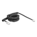 Telephone Cable Coiled Cable RJ11 plug, Telephone Cable Coiled Cable RJ11 plug