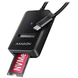 AXAGON USB-C adaptér pro připojení M.2 NVMe SSD ADM2-CM USB-C USB 3.2 Gen2 USB-C kabel 10cm