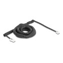Telephone Cable Coiled Cable RJ11 plug, Telephone Cable Coiled Cable RJ11 plug