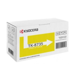 Kyocera toner TK-8735Y - 40 000 stran A4 (při 5% pokrytí), pro TASKalfa7353 8353ci, žlutý