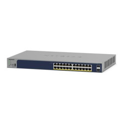 NETGEAR Smart GS728TPP - Přepínač - L3 Lite - inteligentní - 24 x 10 100 1000 (PoE+) + 4 x SFP - Lze montovat do rozvaděče - PoE+ (720 W)