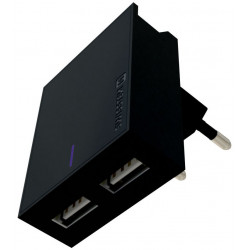 Swissten Síťový Adaptér Smart Ic 2X Usb 3A Power + Datový Kabel Usb Lightning Mfi 1,2 M Černý