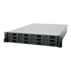 Synology UC3400 - Server NAS - 12 zásuvky - k upevnění na regál - RAID 0, 1, 5, 6, 10, JBOD, RAID F1, 5 blesk.záloha, rezervní disk 6 hot spare, 10 hot spare, 1 náhradní jednotka, F1 hot spare - RAM 16 GB - Gigabit Ethernet 10 Gigabit Ethernet - iSCSI podpora