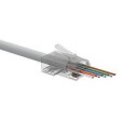 Solarix Univerzální EASY konektor RJ45 CAT5E STP 8p8c na drát i licnu 100 ks SXRJ45-5E-STP-EASY