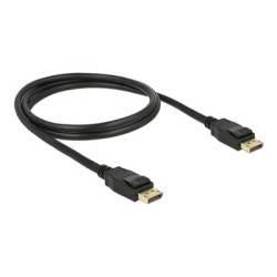 Delock - Kabel DisplayPort - DisplayPort (M) do DisplayPort (M) - 1 m - opatřený západkou - černá