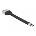 Delock - Adaptér USB VGA - USB-C (M) do HD-15 (VGA) (F) - Displayport 1.2 Thunderbolt 3 - 13 cm - plochý - černá