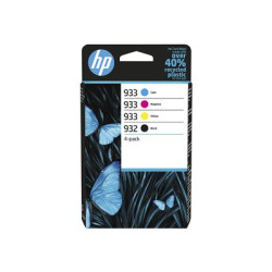 HP 932 933 Combo Pack - 4-balení - černá, žlutá, azurová, purpurová - originální - inkoustová cartridge - pro Officejet 6100, 6600 H711a, 6700, 7110, 7510, 7610, 7612