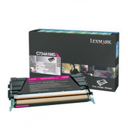Tonerová cartridge Lexmark C734, C736, X734, X736, X738, magenta, C734A1MG, 6000s, O