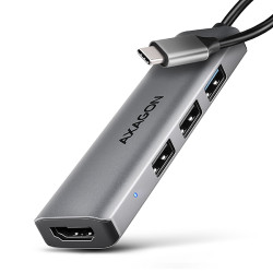 AXAGON HMC-H3A, USB 5Gbps hub, 3x USB-A, HDMI 4k 30Hz, kabel USB-C 15cm