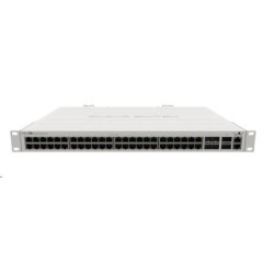 MikroTik Cloud Router Switch CRS354-48G-4S+2Q+RM, 650MHz CPU, 64MB, 1x10 100, 48xGLAN, 4xSFP+, 2xQSFP, vč. L5