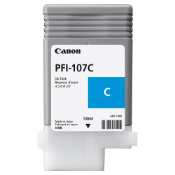 Canon inkoustová náplň PFI-107c azurová 130ml