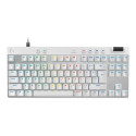Logitech G PRO X RAPID - Klávesnice - TKL - podsvícení - USB - QWERTY - US mezinárodní - klávesový spínač: Linear - bílá