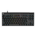 Logitech G PRO X RAPID - Klávesnice - TKL - podsvícení - USB - QWERTY - US mezinárodní - klávesový spínač: Linear - černá