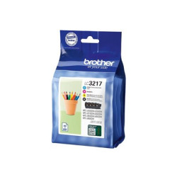 Brother LC3217 Value Pack - 4-balení - černá, žlutá, azurová, purpurová - originální - inkoustová cartridge - pro Brother MFC-J5330, J5730, J5930, J6530, J6935; Business Smart Pro MFC-J6930