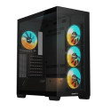 GIGABYTE C500 PANORAMIC STEALTH Midi Tower Transpar. Černá